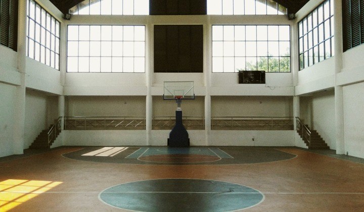 school indoor basketball court