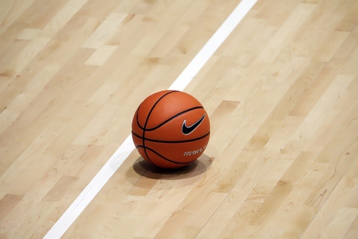 basketball on floor