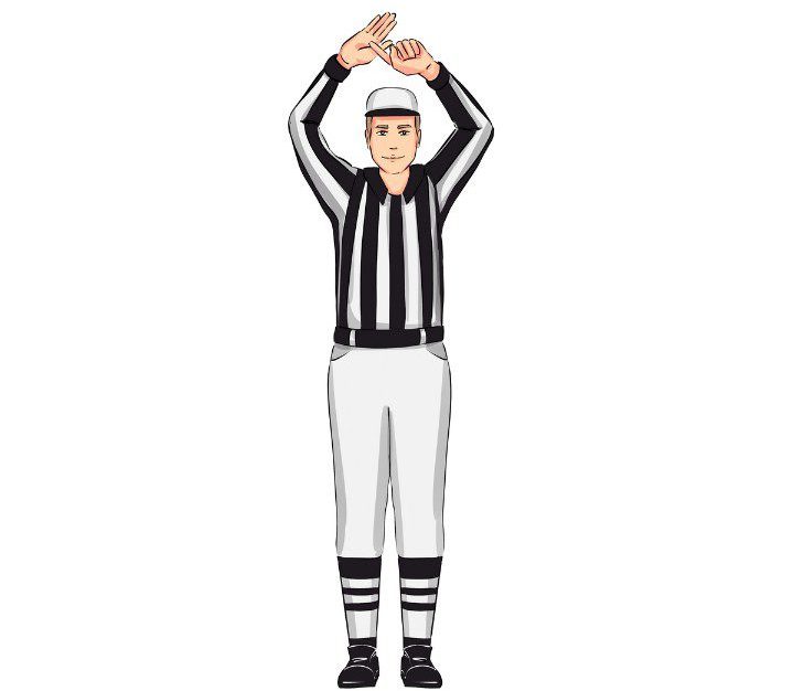 Basketball Referee Signals for Charged Full and 30 Second Timeout