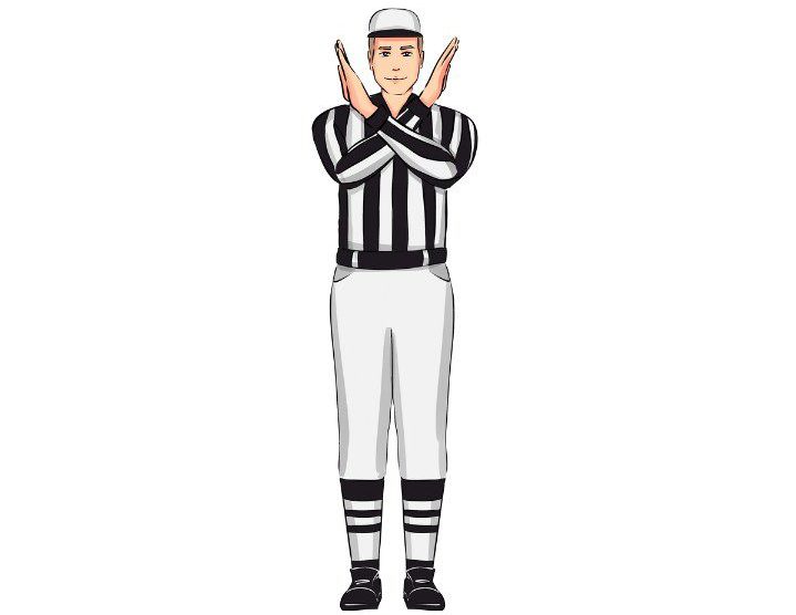 Basketball Referee Signals for Substitution