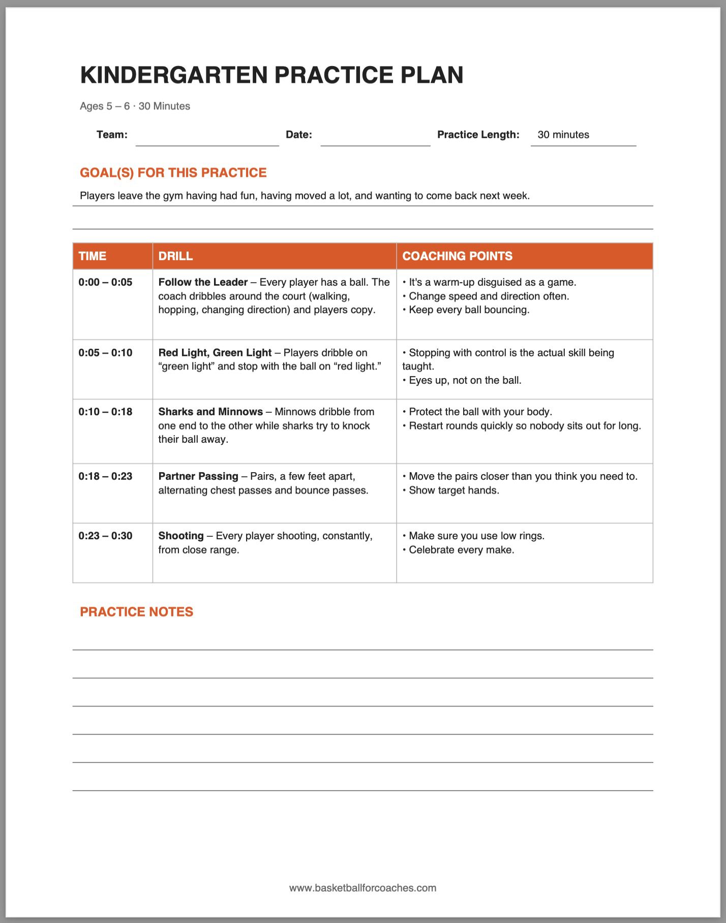 kindergarten-practice-plan